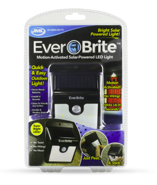 Уличный светодиодный светильник на солнечной батарее с датчиком движения Everbrite